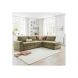 Hoekbank rechts Yukom groen met kussens premium comfort