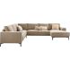 Hoekbank links Calira bruin basic comfort