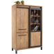 Opbergkast Alva 188x122x50 cm orange teak met verlichting