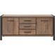 Dressoir Mantera 80x180x48 cm donkerbruin