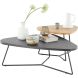 Salontafelset Donora 112 en 69 cm driehoekig