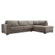 Hoekbank rechts Pomasi grijs met diepe zit premium comfort