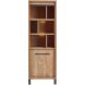 Opbergkast Alva 188x63x50 cm orange teak met verlichting