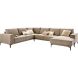 Hoekbank links Calira bruin basic comfort