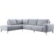 Hoekbank links Nyborg grijs basic comfort