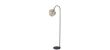 Vloerlamp Winfield mat zwart smoke