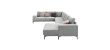 Hoekbank Calira grijs + HR-schuim zitting