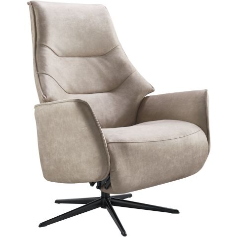 Relaxfauteuil Clay medium microleder taupe