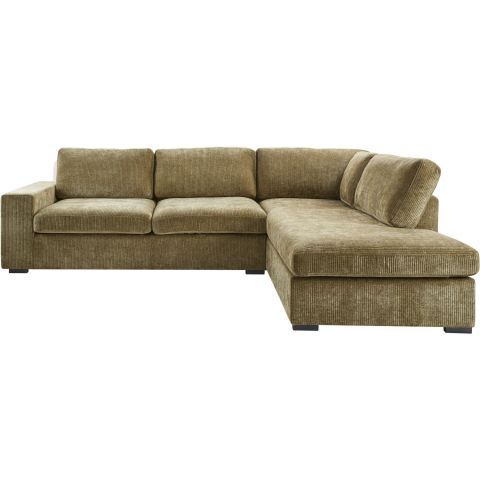 Hoekbank rechts Yukom groen basic comfort