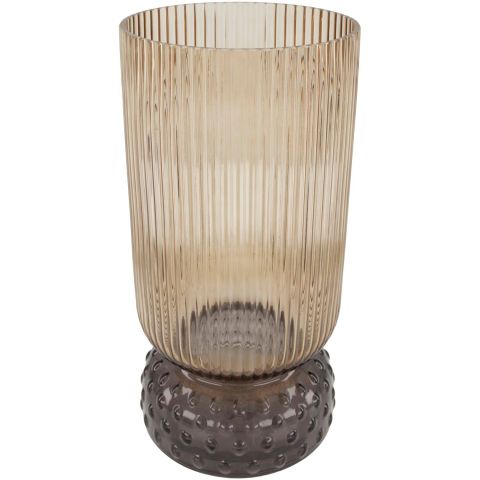 Vaas Badula medium transparant bruin