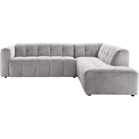 Hoekbank rechts Vizela grijs basic comfort