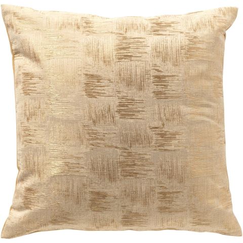 Sierkussen Westray 45x45 cm beige met lichtgoud