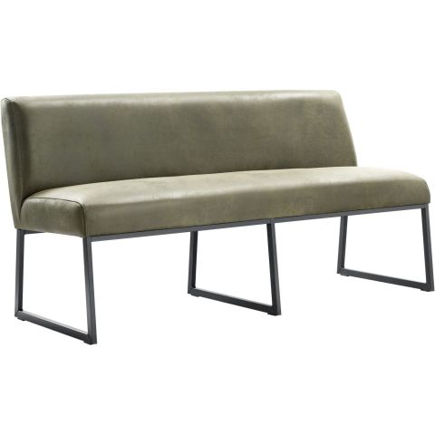 Eetkamerbank Thurso 170 cm microleder groen