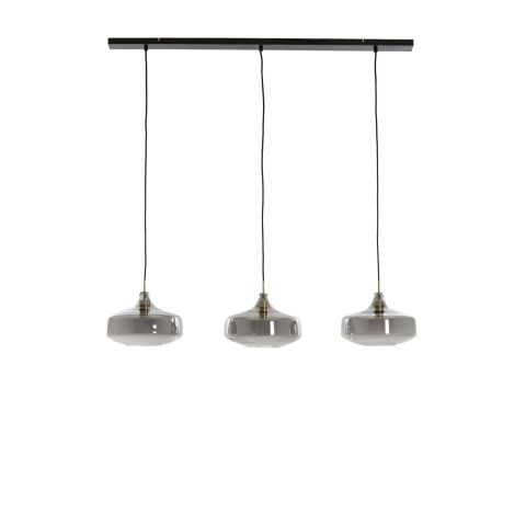 Hanglamp Ambada smoke glas 3-lichts