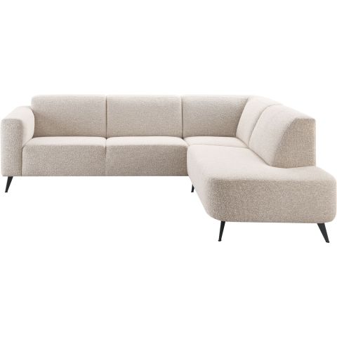 Hoekbank rechts Micco beige basic comfort