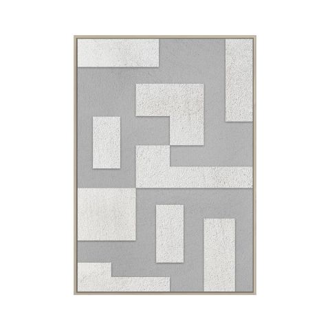 Schilderij Kolding 120x80 cm beige lijst