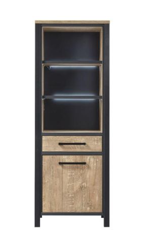 Boekenkast Mendiga (linksdraaiend) met verlichting