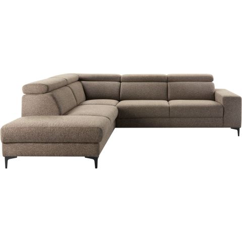 Hoekbank links Ixonia grijs excellent comfort