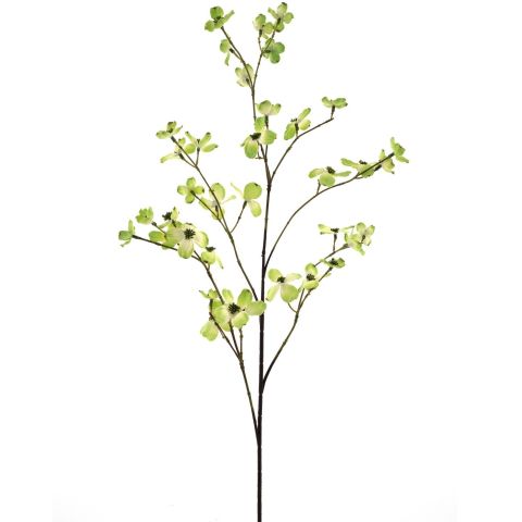 Kunstbloem Dogwood groen