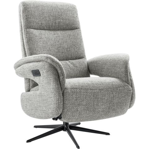 Relaxfauteuil Haslet elektrisch large grijs