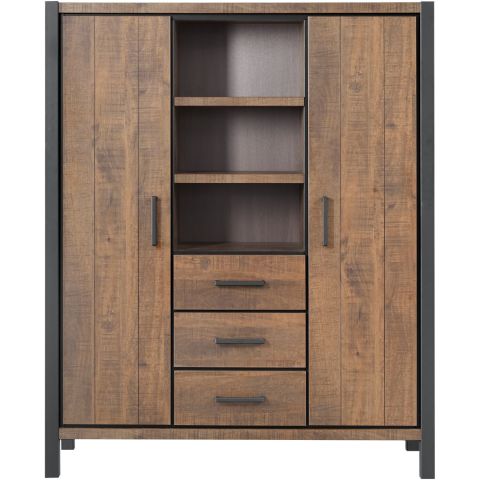 Opbergkast Mantera 170x139x48 cm donkerbruin