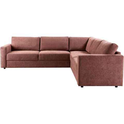 Hoekbank rechts Desana roestbruin basic comfort