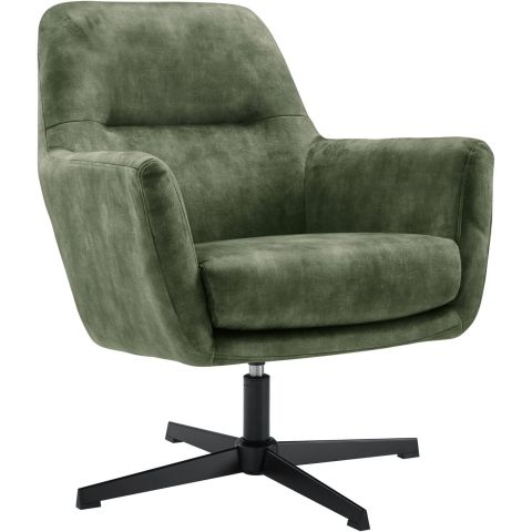 Draaifauteuil Tarkio velvet groen