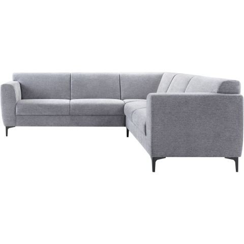 Hoekbank Ridgway grijs basic comfort