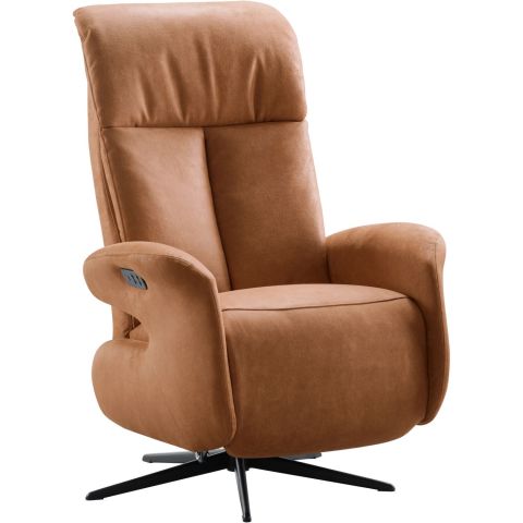 Relaxfauteuil Westlake elektrisch small microleder bruin