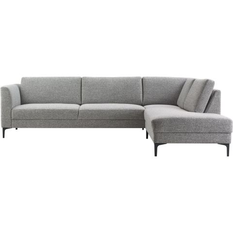 Hoekbank rechts Gulnare grijs basic comfort