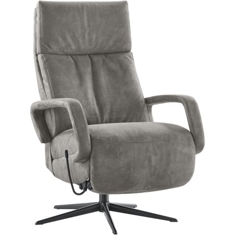 Relaxfauteuil Orona small microleder grijs
