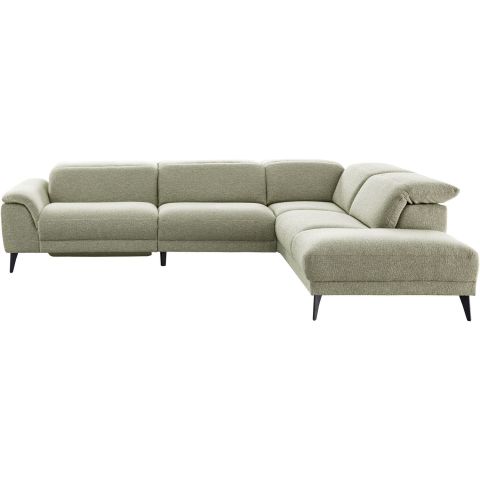 Hoekbank rechts Alunda groen relaxfunctie excellent comfort