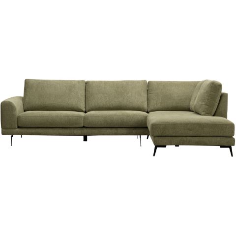 Hoekbank rechts Flandria groen basic comfort