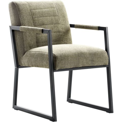 Eetkamerstoel met armleuning Thurso groen