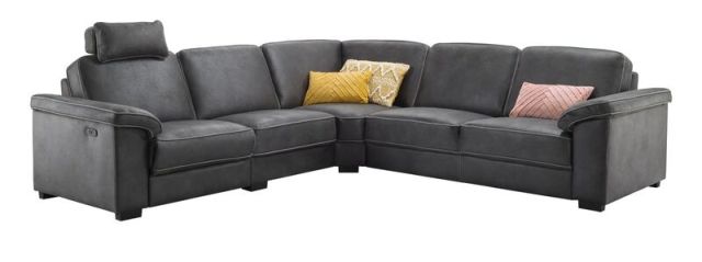 Hoekbank Candelas antraciet relaxfunctie premium comfort