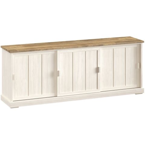 Dressoir Eldora 233 cm	met 3 schuifdeuren