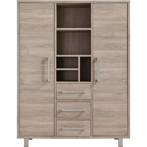 Opbergkast Gradoly 200x155x45 cm grijs