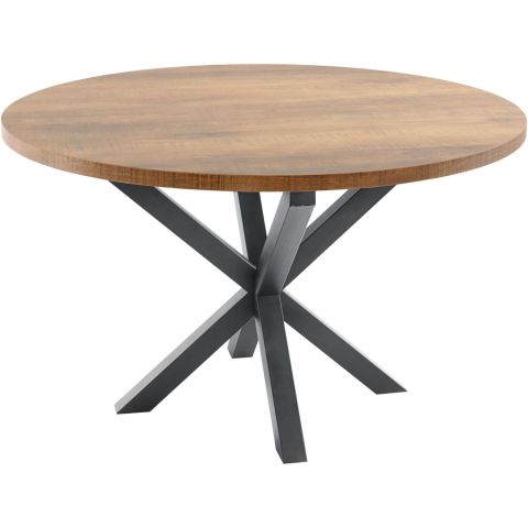 Eettafel Caltana 130 cm lichtbruin rond