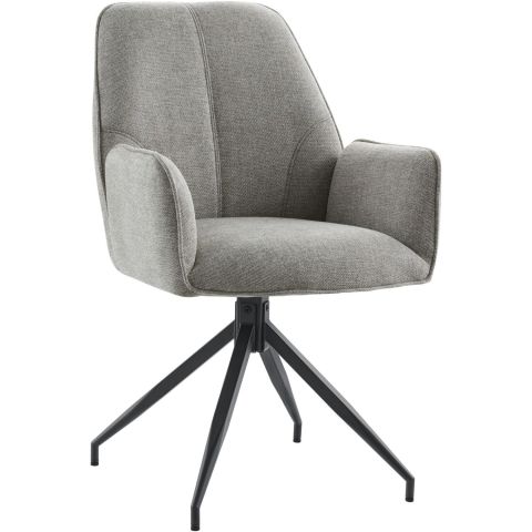 Eetkamerstoel Parson draaibaar grijs