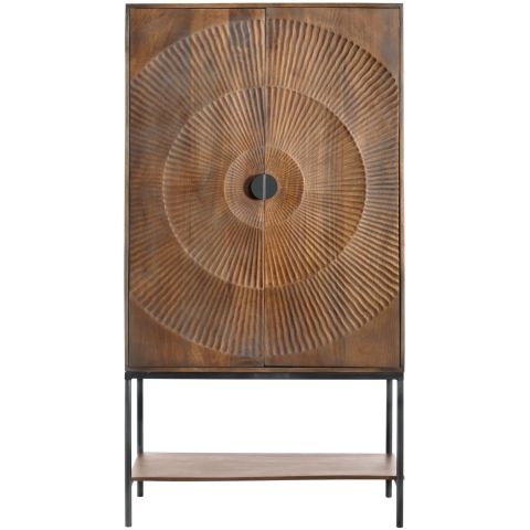 Opbergkast Nocona mangohout 190x100x41 cm