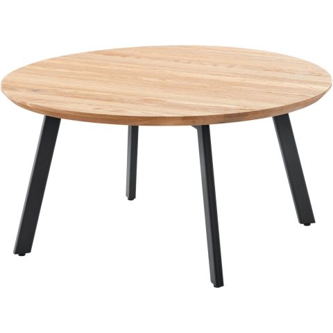 Salontafel Widnes eikenhout 80x36 cm rond