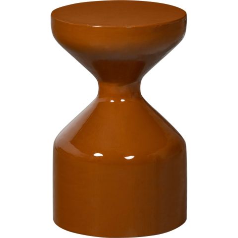 Bijzettafel Cinisi bruin 30 cm rond