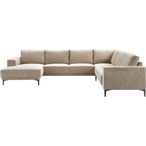 Hoekbank rechts Calira taupe premium comfort