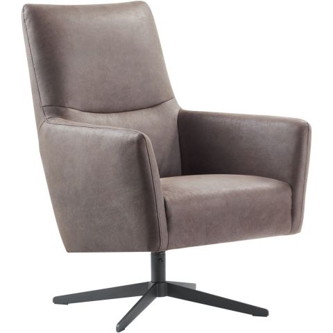 Draaifauteuil Varne microleder bruin basic comfort