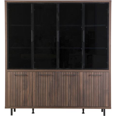Vitrinekast Tenino 200x183x45 cm bruin