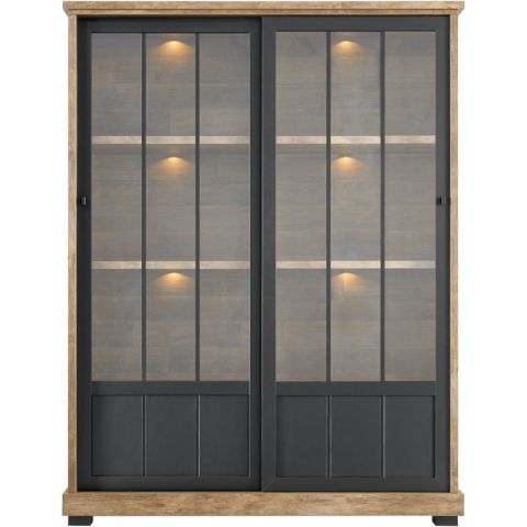 Vitrinekast Ladonia 188x143x50 cm